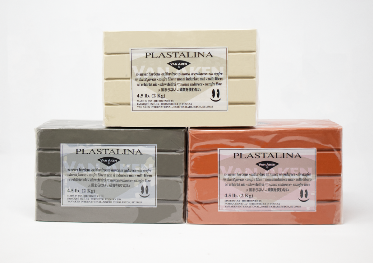 Plastalina Clay -- Two 1 lb. Blocks