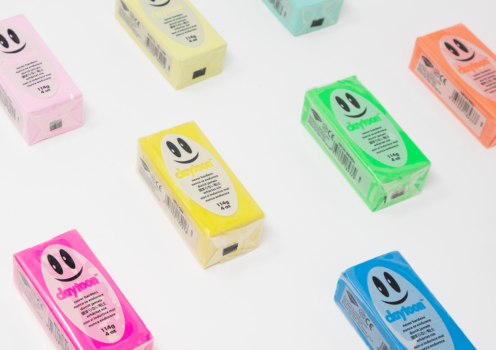 CLAYTOON™ MINI 4 OZ BAR | NON-HARDENING MODELING CLAY | VARIOUS COLORS