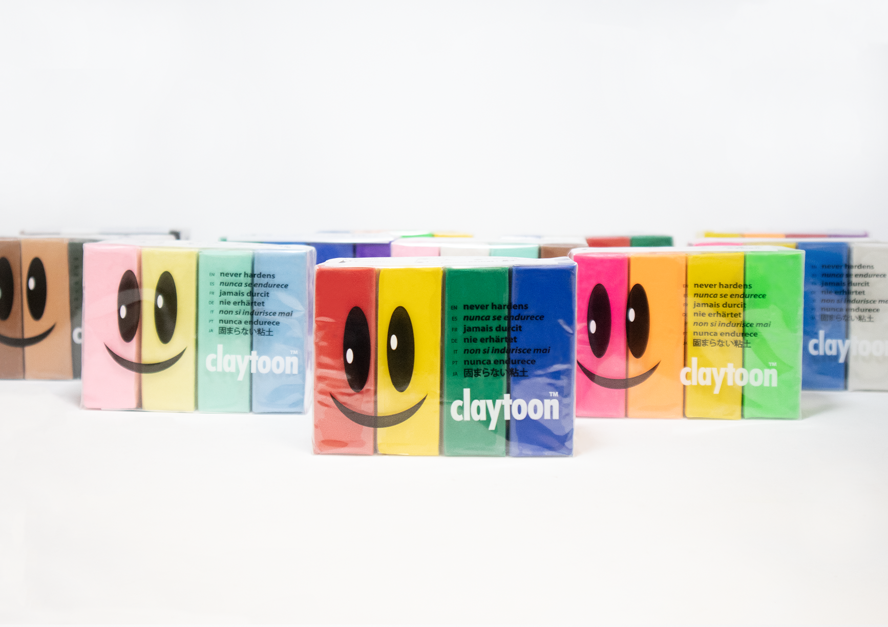 CLAYTOON™ 4 COLOR SETS (1 LB) | NON-HARDENING MODELING CLAY | VARIOUS COLORS