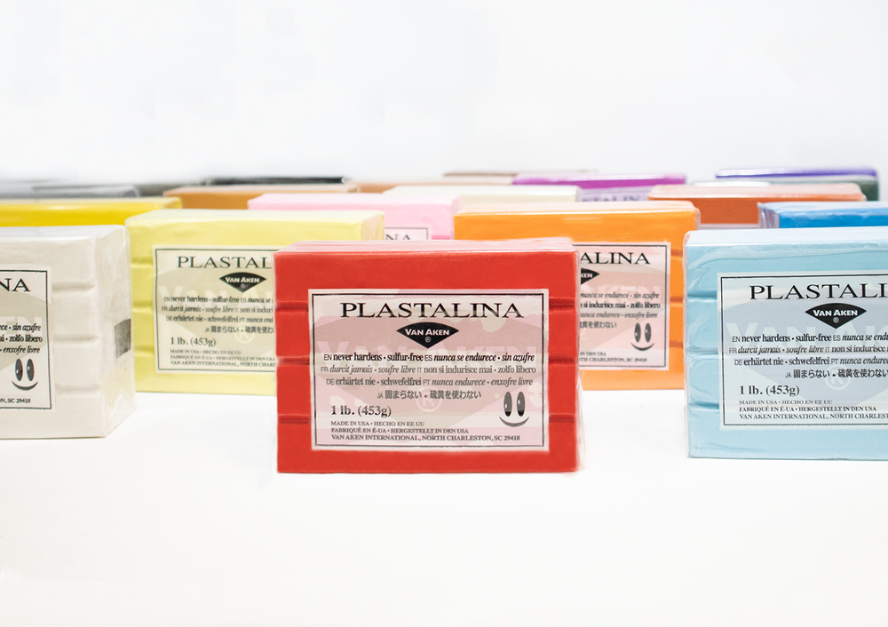 1 LB PLASTALINA NON HARDENING MODELING CLAY VARIOUS COLORS