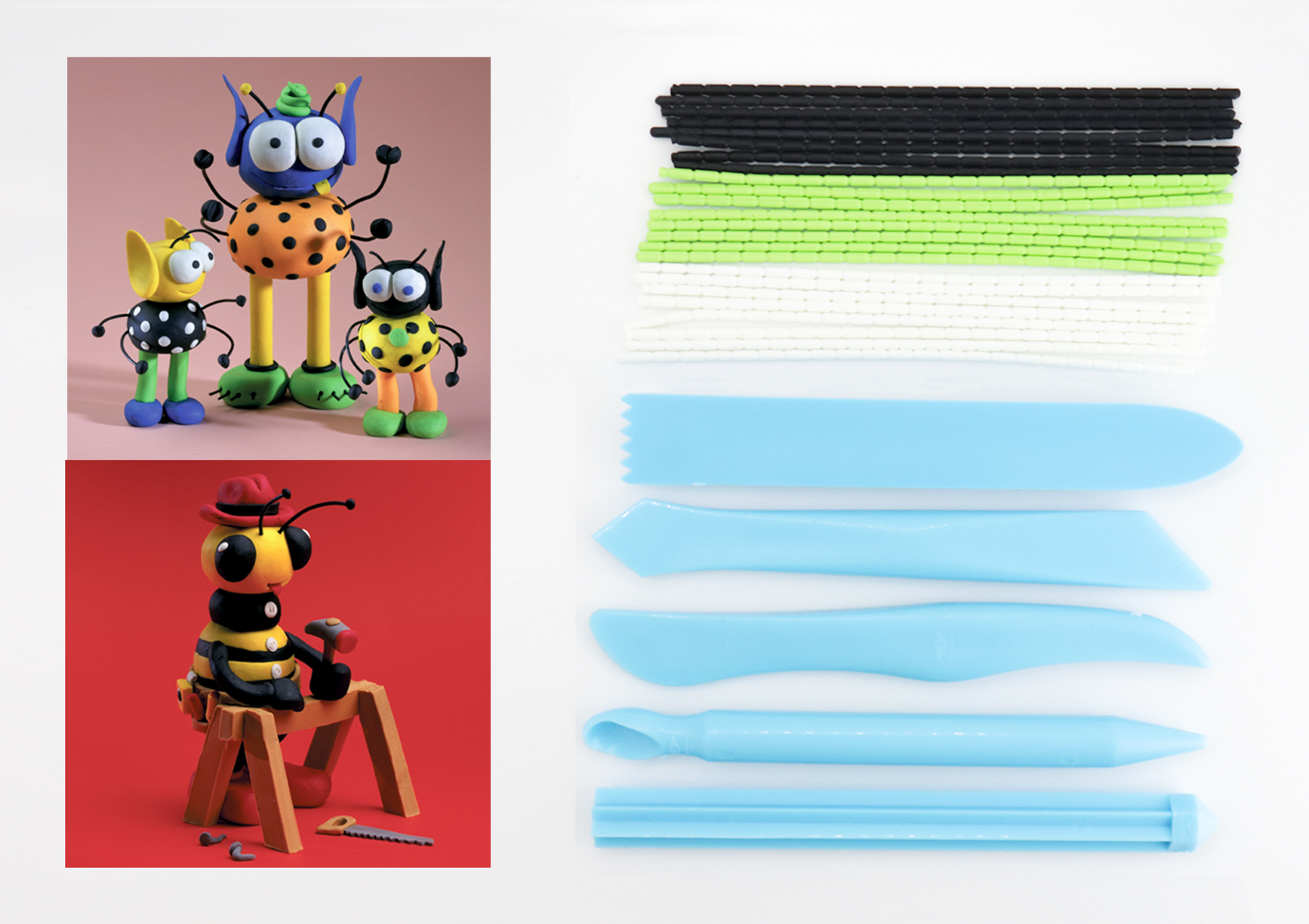 Bendy Bones™ | Claytoon™ 5 Tool Set | CLAYTOON™ ACCESSORIES