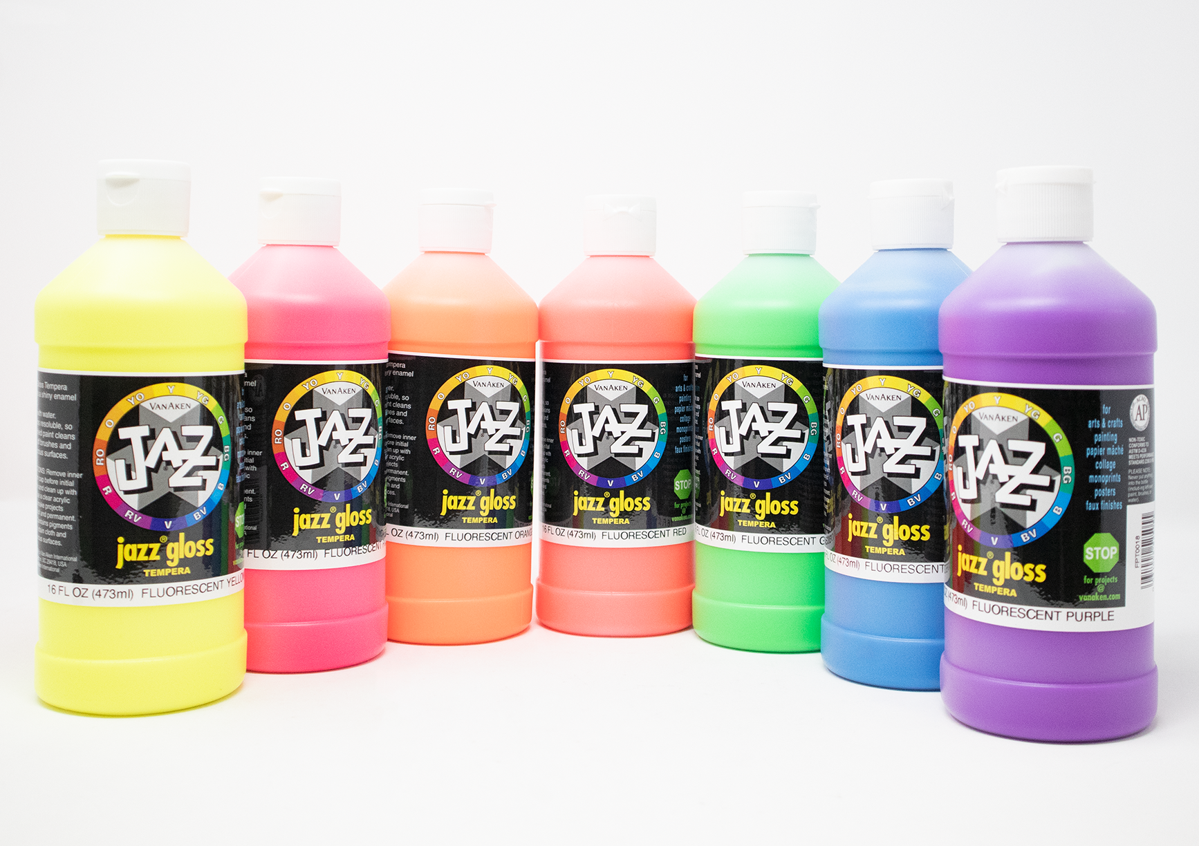 FLUORESCENT JAZZ GLOSS™ TEMPERA PAINT | VARIOUS COLORS
